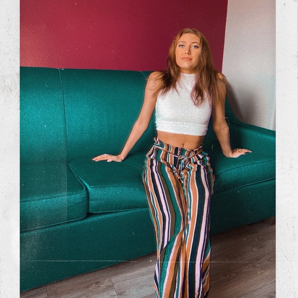 Striped Women's Pants - Picture 3 of 4